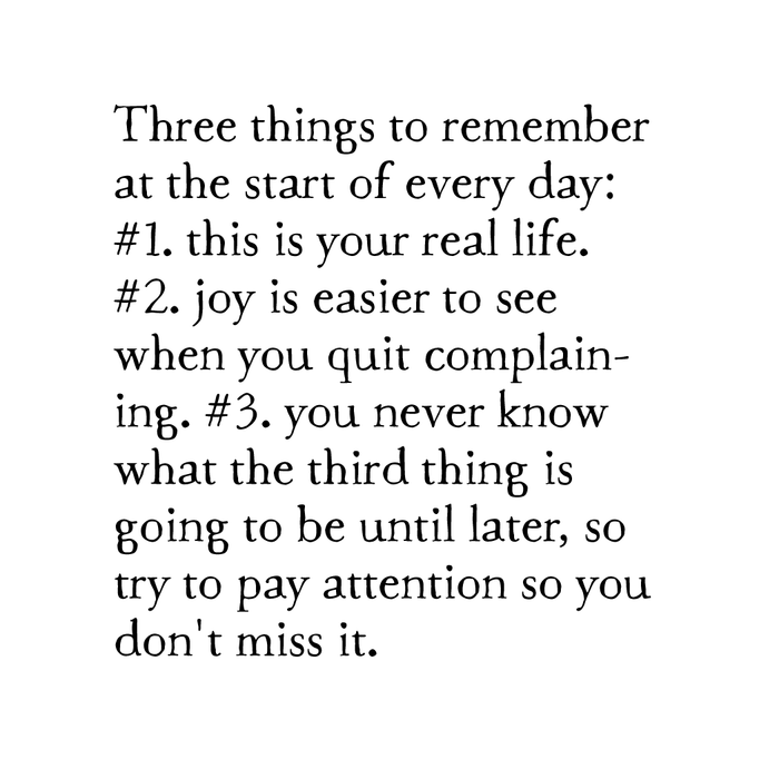 three things art print