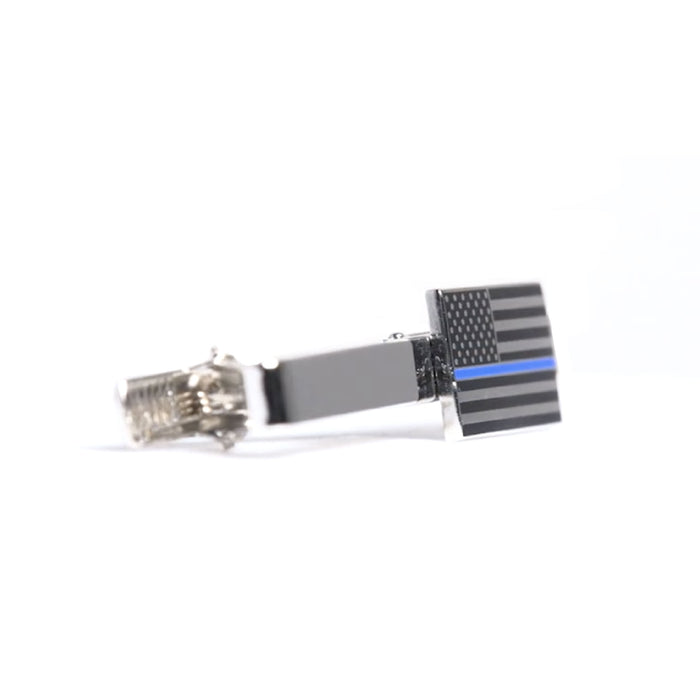 Tie Clip - Thin Blue Line Flag