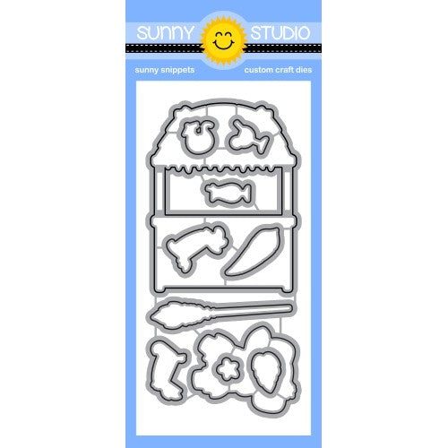 Sunny Studio Stamps Tiki Time Companion Metal Cutting Dies SSDIE-247