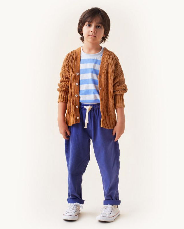 TINYCOTTONS Kids SOLID PANT in Ultramarine 233