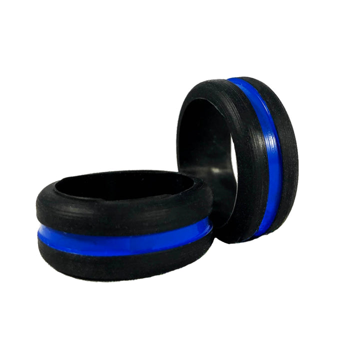 Women's Thin Blue Line Silicone Ring