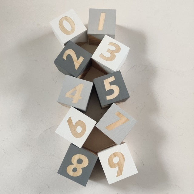 Wooden Alphabet Letters Block Set - Cozy Nursery