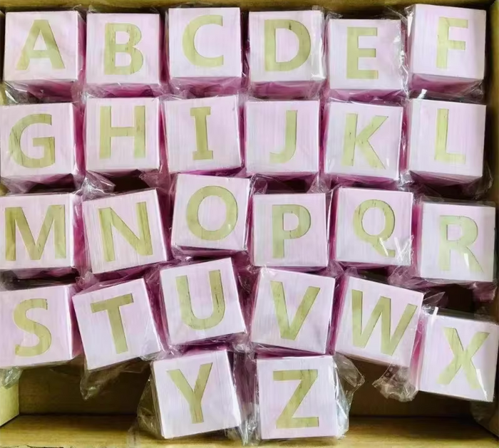 Wooden Alphabet Letters - Cozy Nursery