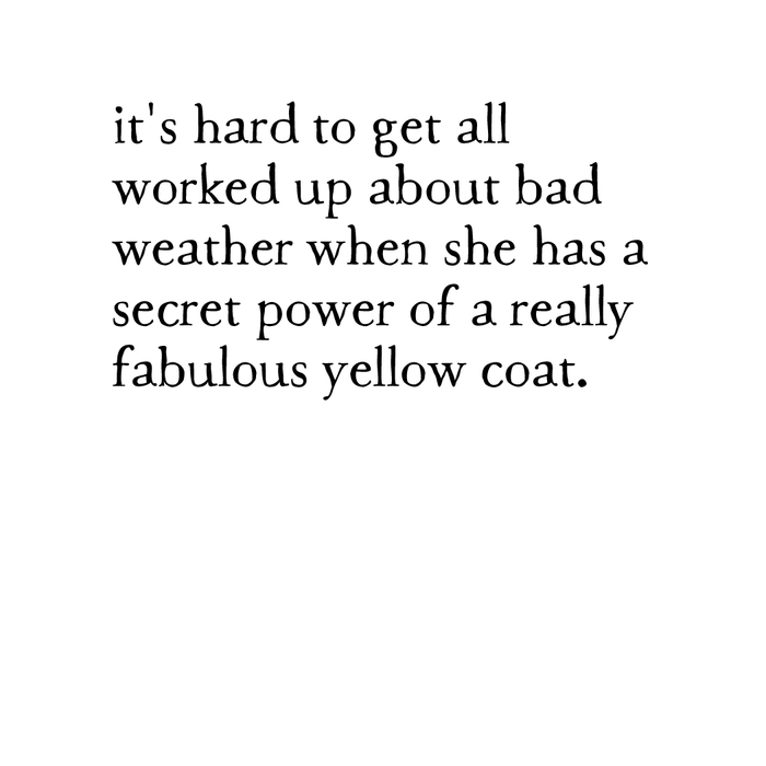 yellow coat art print