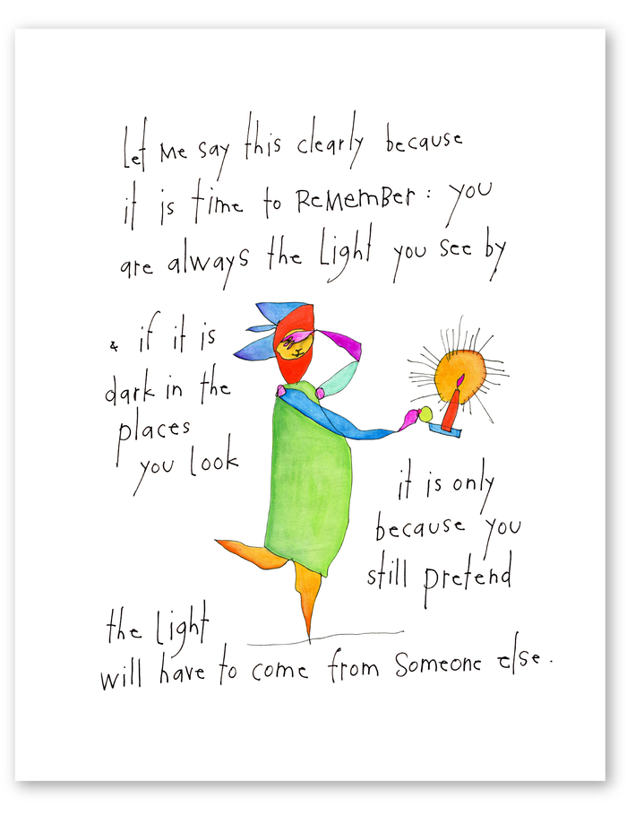 your light art print